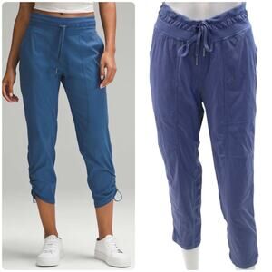 Lululemon Dance Studio Mid-Rise Cropped Gym Pants Pitch Blue Swift Size 4